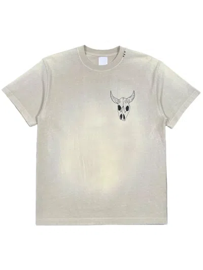 Alchemist Lost Skull T-shirt In Neutrals