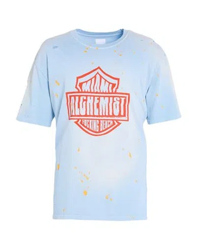 Alchemist Man T-shirt Sky Blue Size L Cotton