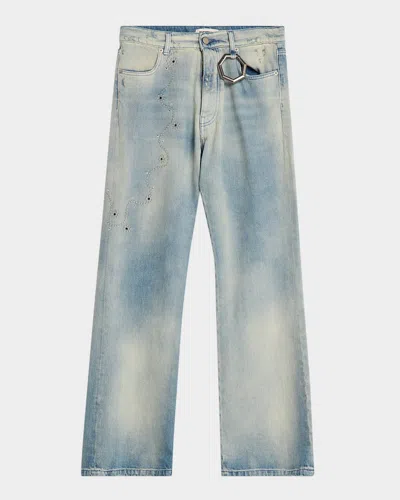 Alchemist Men & Apos;s Studio Embellished Bootcut Jeans In Blue