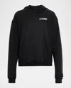 Alchemist Men's Perfect Distressed Cotton Logo Hoodie In Black