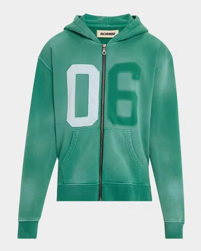 Alchemist Men's Philip 06 Zip Hoodie In Bright Green