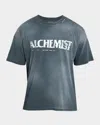 Alchemist Men's Ripped Logo T-shirt In Green