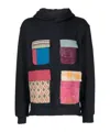 Alchemist Patch-detail Long-sleeve Hoodie In Black