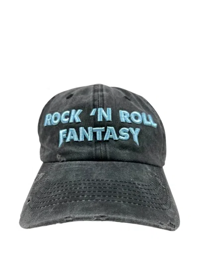 Alchemist Rock 'n' Roll Fantasy Embroidered Cap In Gray