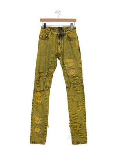 Pre-owned Alchemist Slim Fit Jeans In Green