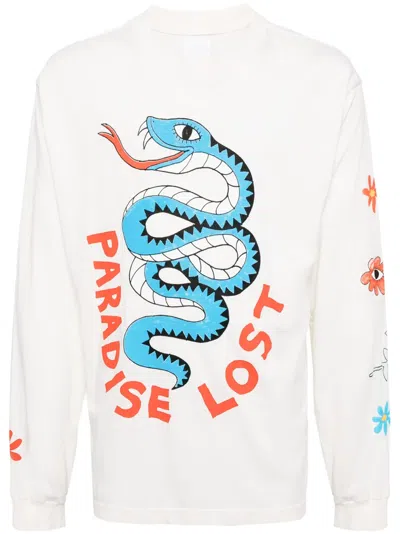 Alchemist Snake Tour Long-sleeve T-shirt In Weiss