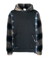Alchemist Panelled Pullover Hoodie In Green