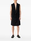 Alchemy Draped Sleeveless T-shirt In 블랙
