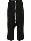 Alchemy Drawstring Drop-crotch Trousers In Black