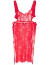 Alchemy Lia Midi Dress In Red