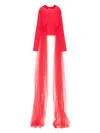 Alchemy Semi-sheer Top In Red