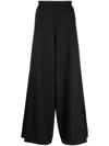 Alchemy Tie-fastening Wide-leg Trousers In Schwarz