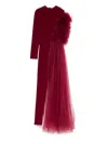 Alchemy Tulle-appliqué Jumpsuit In Red