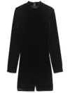 Alchemy Velvet Playsuit In 黑色
