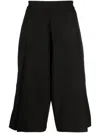 Alchemy Wide-leg Cropped Trousers In Black