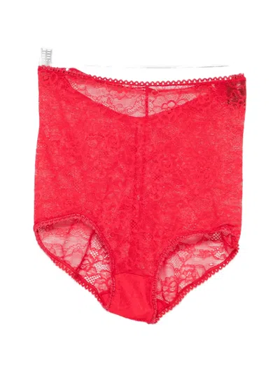 Alchemy X Lia Aram Floral-lace Shorts In Red