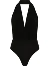 Alchemy X Lia Aram Open-back Bodysuit In Black