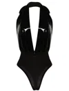 Alchemy X Lia Aram Ruched Bodysuit In Black