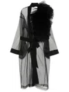 Alchemy X Lia Aram Ruffled Coat In Black