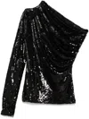 Alchemy X Lia Aram Sequinned Top In Black