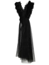 Alchemy X Lia Aram Tulle Bodysuit In 黑色