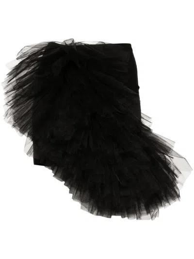 Alchemy X Lia Aram Tulle-insert Mini Skirt In 黑色