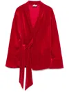 Alchemy X Lia Aram Velvet Jacket In Red