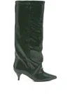 Alchimia 55mm Leather Boots In Green