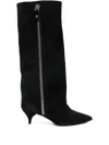 Alchimia High Heels Boots In Black Suede In Black