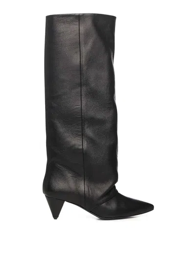 Alchimia High Leather Boot In Black