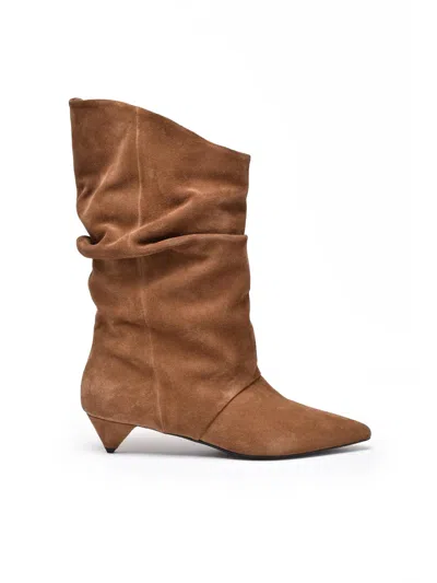 Alchimia Brown Suede Alex Boots
