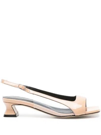 Alchimia Di Ballin 35mm Patent Sandals In Neutrals