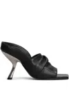 Alchimia Di Ballin Draped Mules In Schwarz