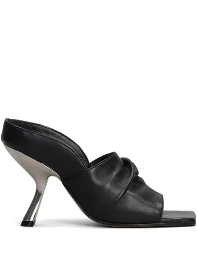Alchimia Di Ballin Draped Mules In Schwarz