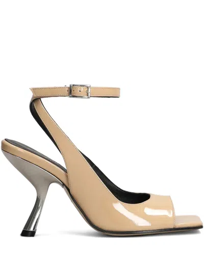 Alchimia Di Ballin Leather Sandals In Nude