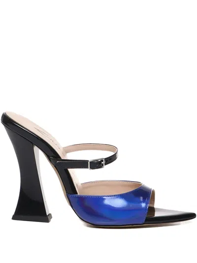 Alchimia Double-strap Sculpted-heel Sandals