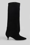 Alchimia High Heels Boots In Black Suede In Black