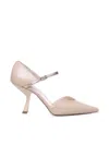 Alchimia Leather Pumps In Nude