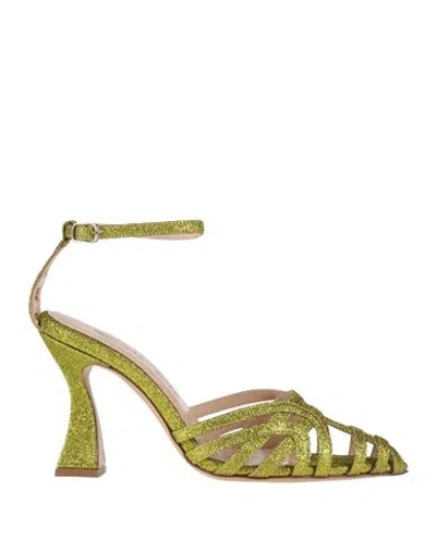 Alchimia Napoli Woman Pumps Acid Green Size 7 Textile Fibers