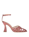 Alchimia Napoli Woman Pumps Pink Size 8 Textile Fibers In Pink