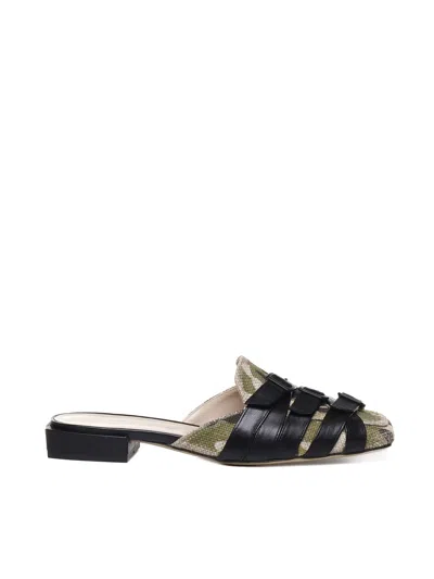 Alchimia Nappa Leather Sabot In Black