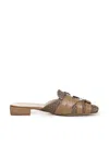 Alchimia Buckle-detail Leopard-print Mules In Brown