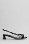 Alchimia Sandals In Black Patent Leather