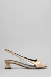 Alchimia Sandals In Beige Patent Leather