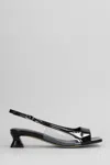 Alchimia Sandals In Black Patent Leather