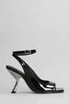 Alchimia Sandals In Black Patent Leather In Black