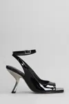 Alchimia Sandals In Black Patent Leather In Black