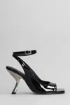 Alchimia Sandals In Black Patent Leather In Black