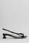 Alchimia Sandals In Black Patent Leather