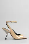 Alchimia Sandals In Camel Patent Leather In Camel